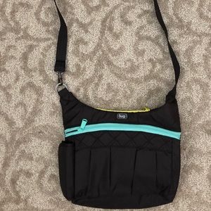LUG Swing Crossbody Bag w Water bottle Side Pouch